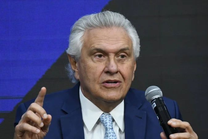 Ronaldo Caiado durante sabatina do Correio Braziliense