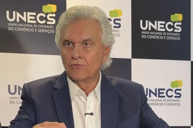 Ronaldo Caiado durante evento em Brasília
