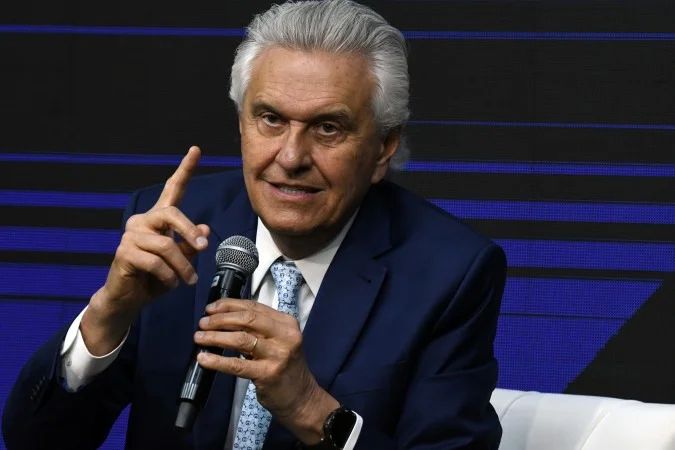 Ronaldo Caiado durante apresentação do plano de segurança em São Paulo