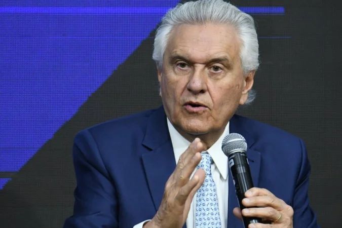 Ronaldo Caiado durante sabatina no Correio Braziliense