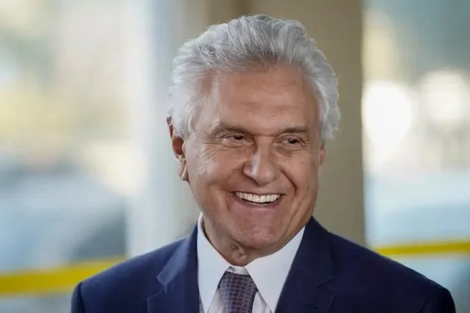 Ronaldo Caiado em agenda com jornalistas