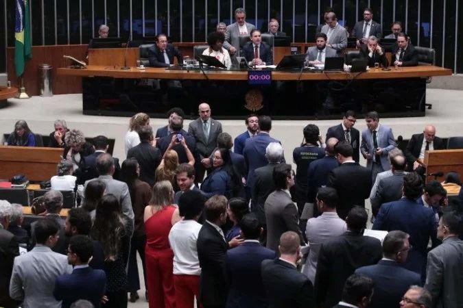 Plenário da Câmara dos Deputados durante votação