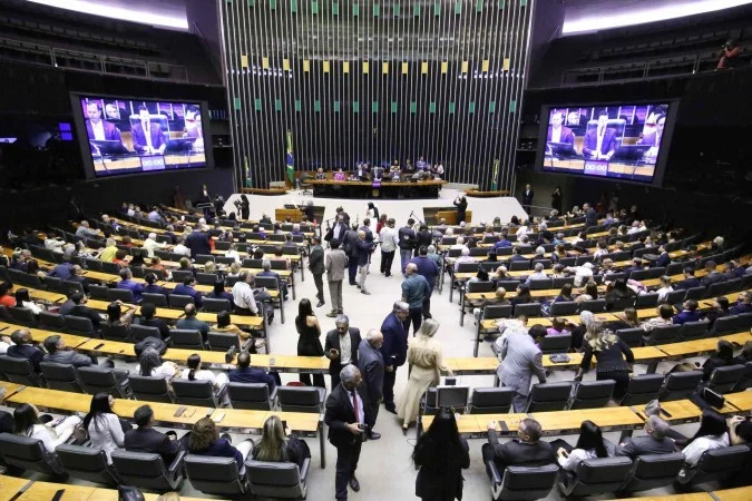 Plenário da Câmara dos Deputados em votação