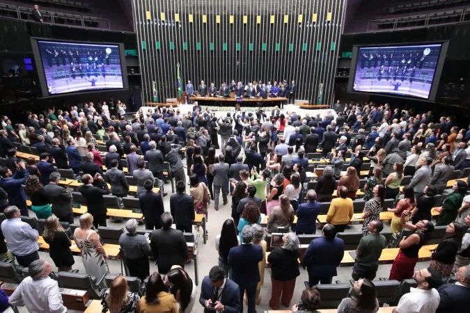 Plenário da Câmara dos Deputados em sessão deliberativa