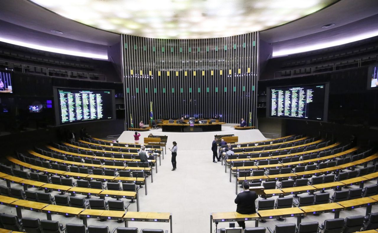 Plenário da Câmara dos Deputados durante sessão