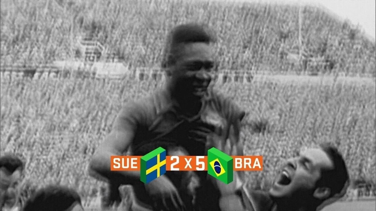 Camisa de Pelé usada na final da Copa de 1958