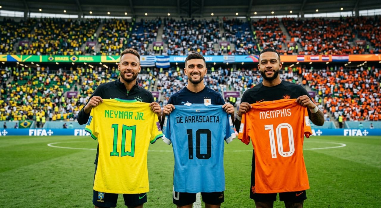 Jogadores convocados com a camisa 10 para a Copa do Mundo 2026