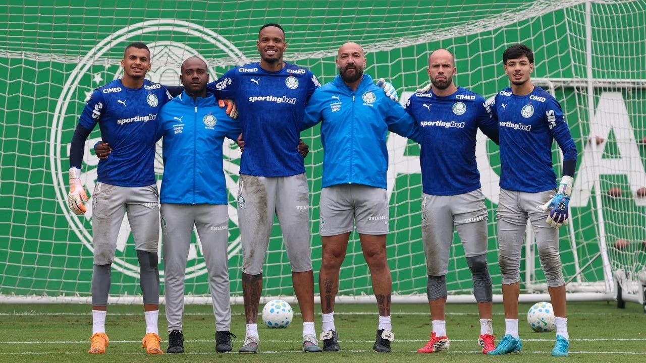 Carlos Miguel em ação pelo Palmeiras