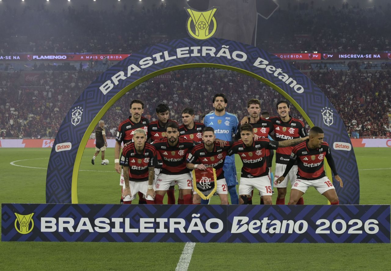 Flamengo posado antes da partida contra Mirassol