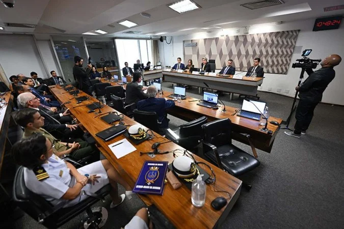 Plenário do Senado durante sessão