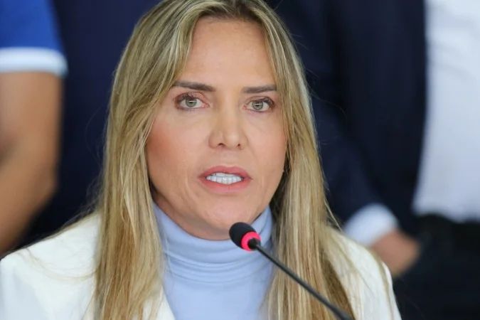 Celina Leão em frente ao Supremo Tribunal Federal