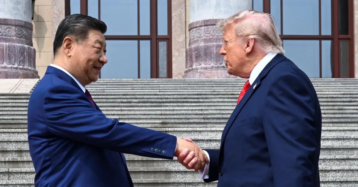Trump e Xi Jinping em encontro oficial na China