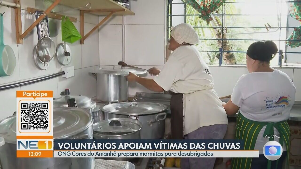 ruas inundadas no bairro do Cajueiro, Zona Norte do Recife