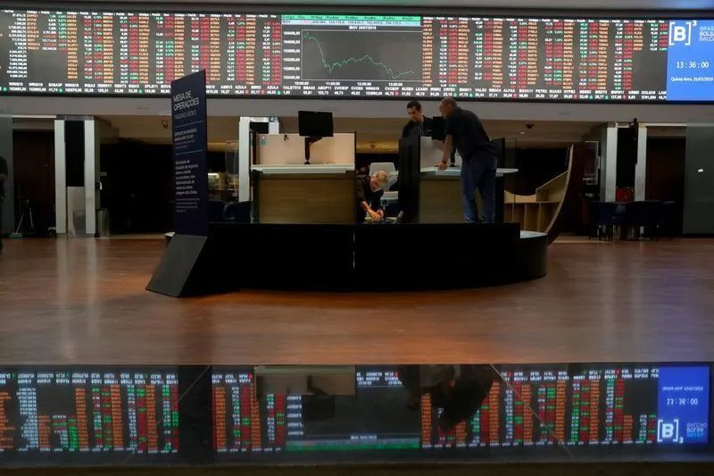 Painel de cotações na B3