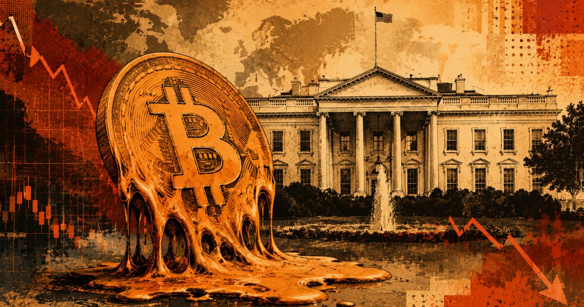 Gráfico do preço do bitcoin e símbolo do Federal Reserve