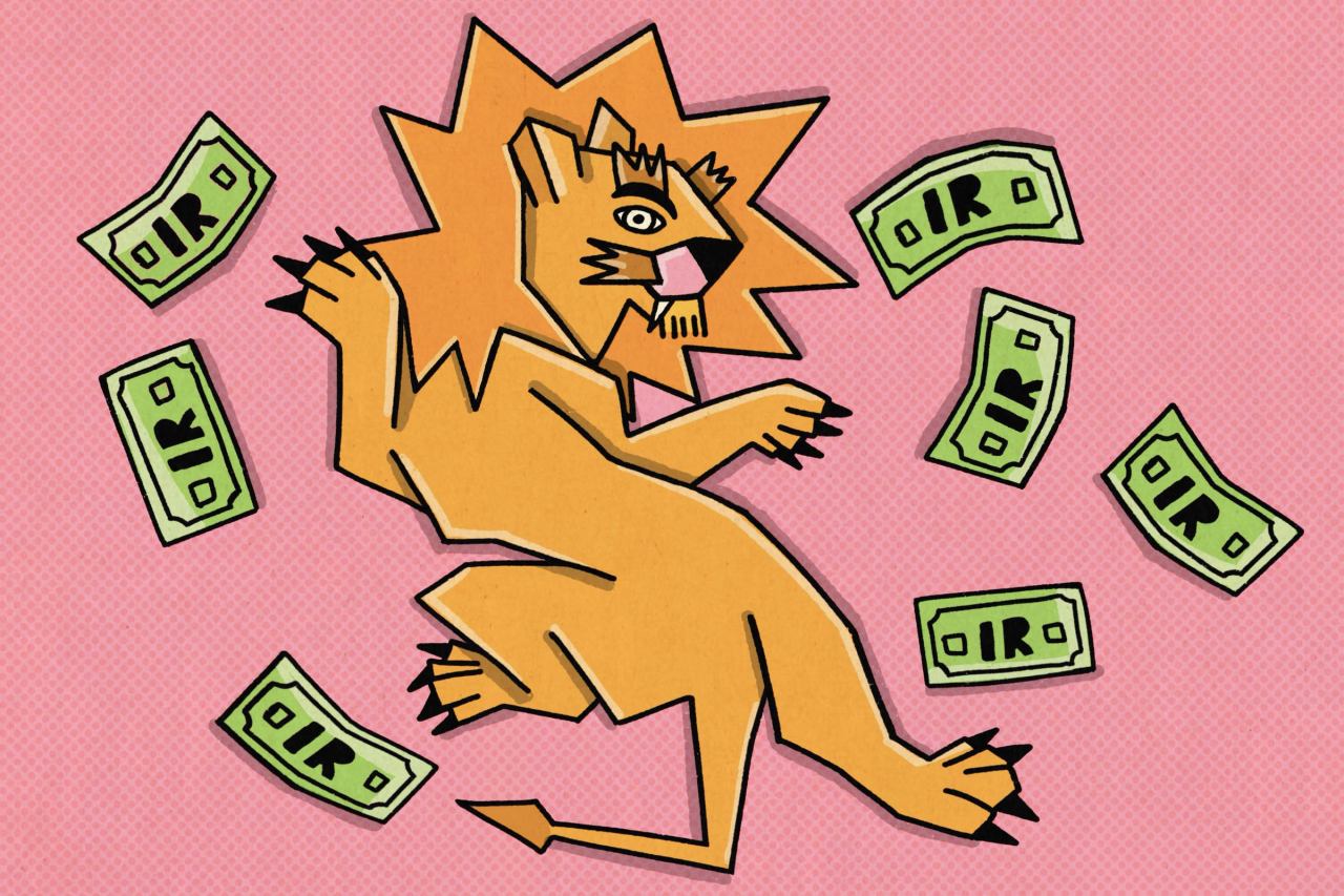 Documento do Imposto de Renda e ações na tela de computador