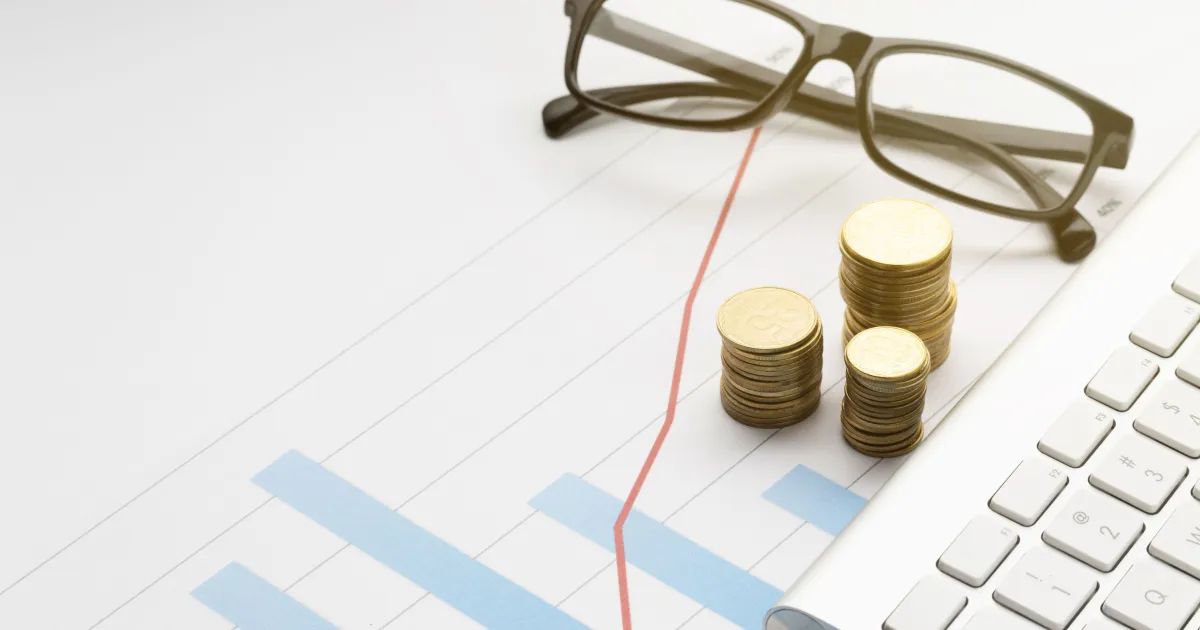 Pessoa analisando gráficos e documentos financeiros