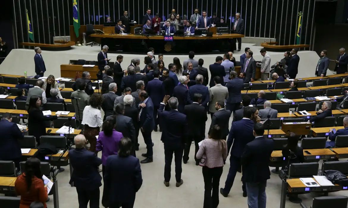 Plenário da Câmara durante votação