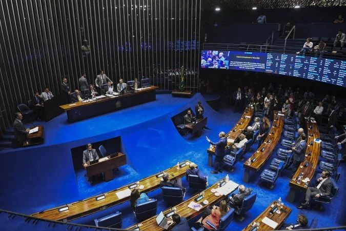 Plenário do Congresso Nacional em sessão solene