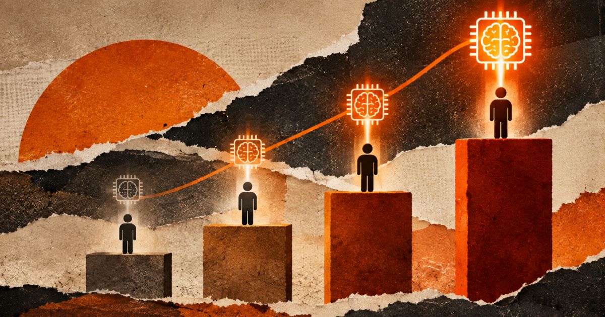 Gráfico com porcentagens de conhecimento em IA por classe social