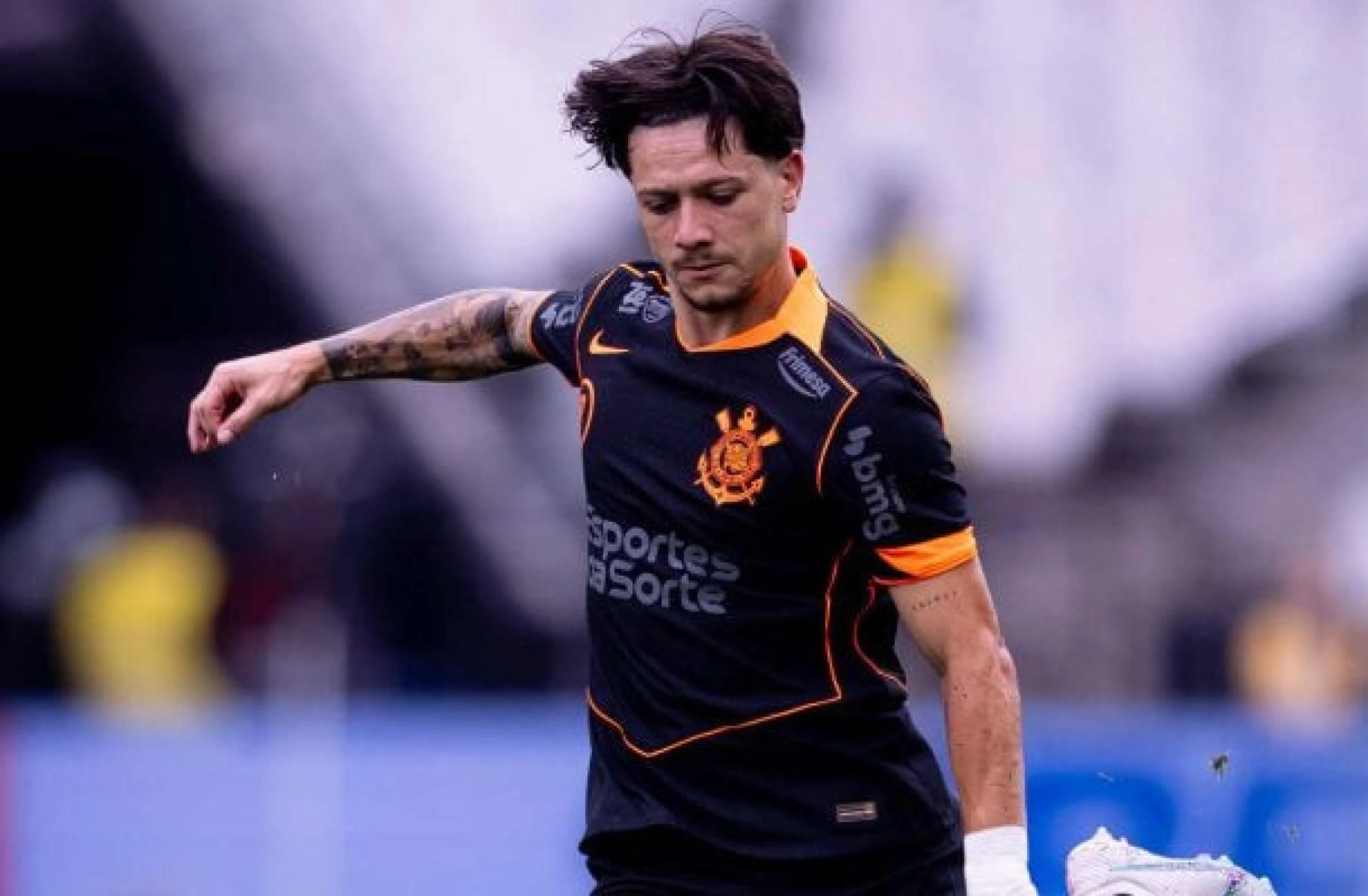 Escudo do Corinthians em close