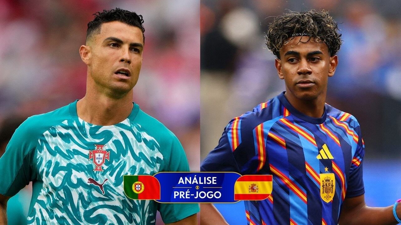 Cristiano Ronaldo e Lamine Yamal em campo