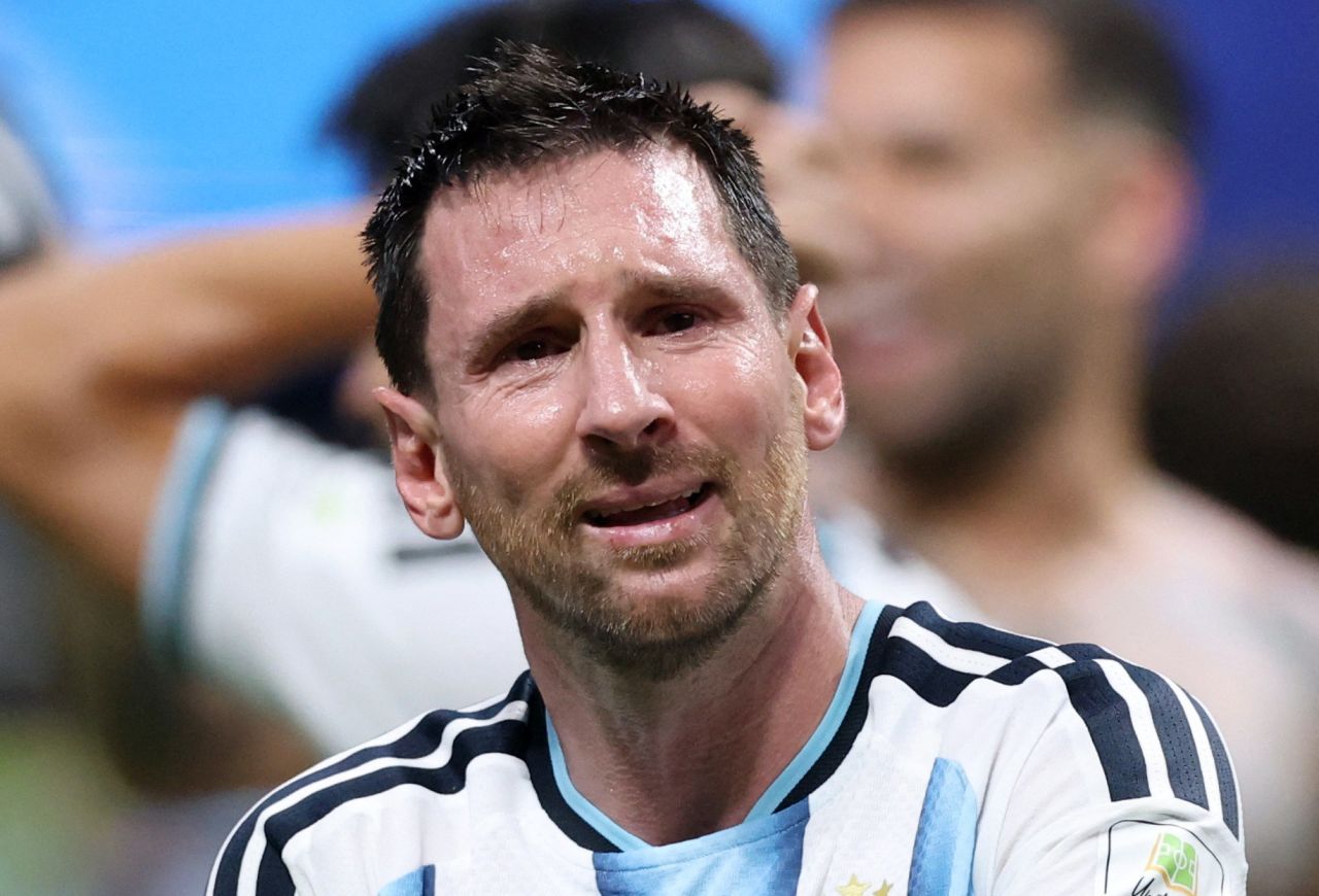 Jogadores da Argentina comemoram classificação