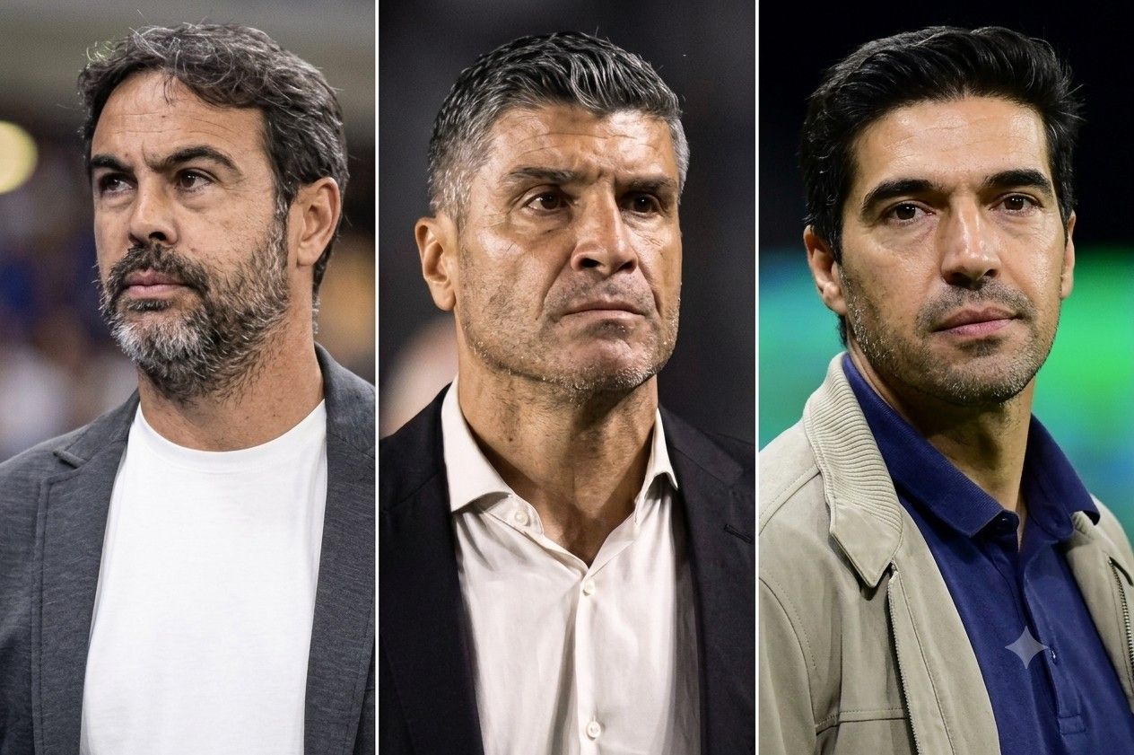 Abel Ferreira, técnico do Palmeiras, em campo