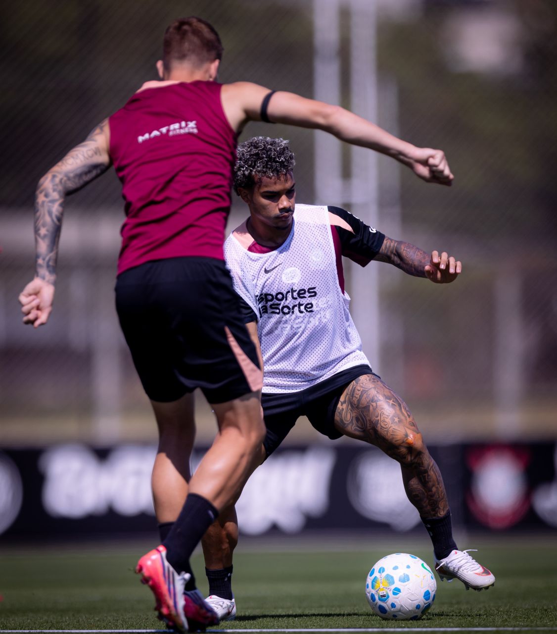 Treino do Corinthians no CT Joaquim Grava