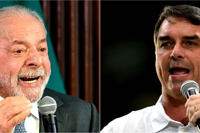Resultados da pesquisa eleitoral com Flávio e Lula