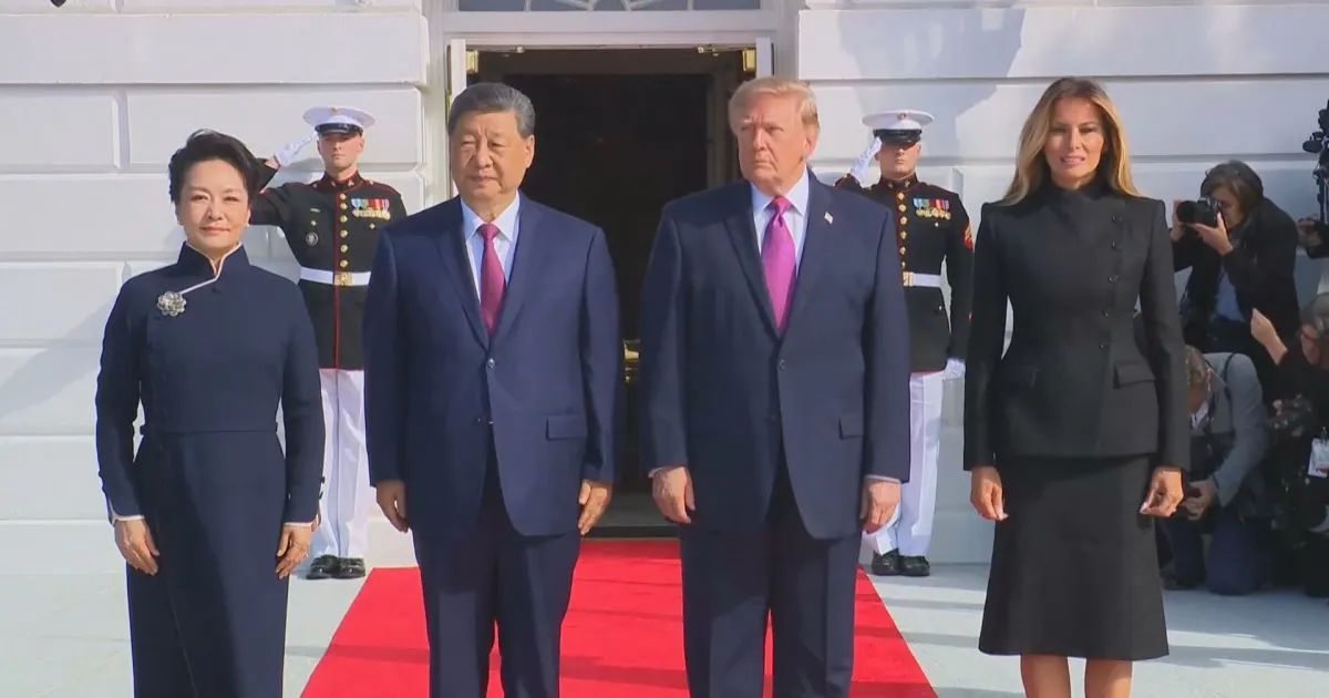 Líderes Trump e Xi durante Assembleia Geral da ONU