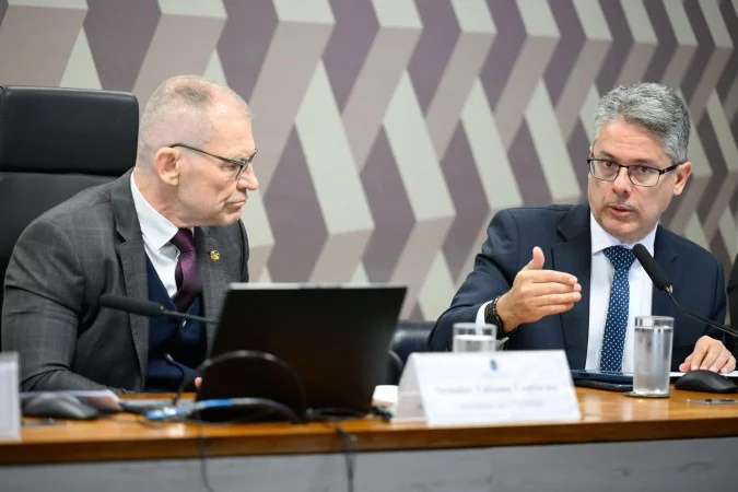 Plenário do Senado antes da sessão remarcada da CPI do Crime