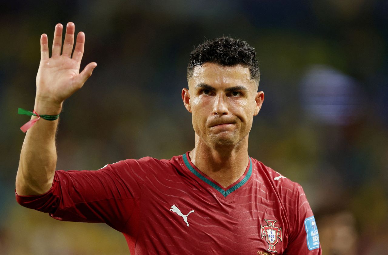 Cristiano Ronaldo em treino com a seleção portuguesa
