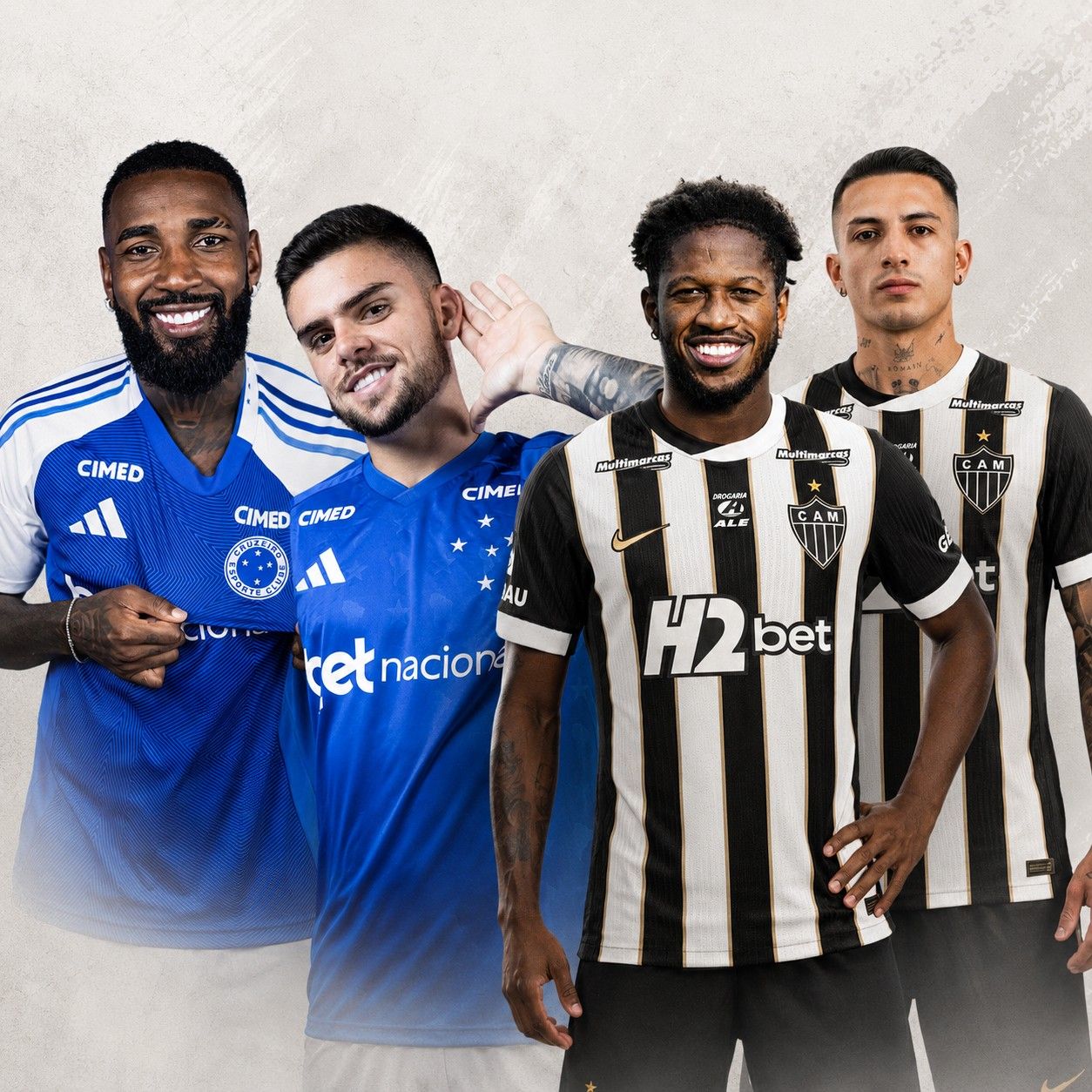 Cruzeiro e Atlético em campo
