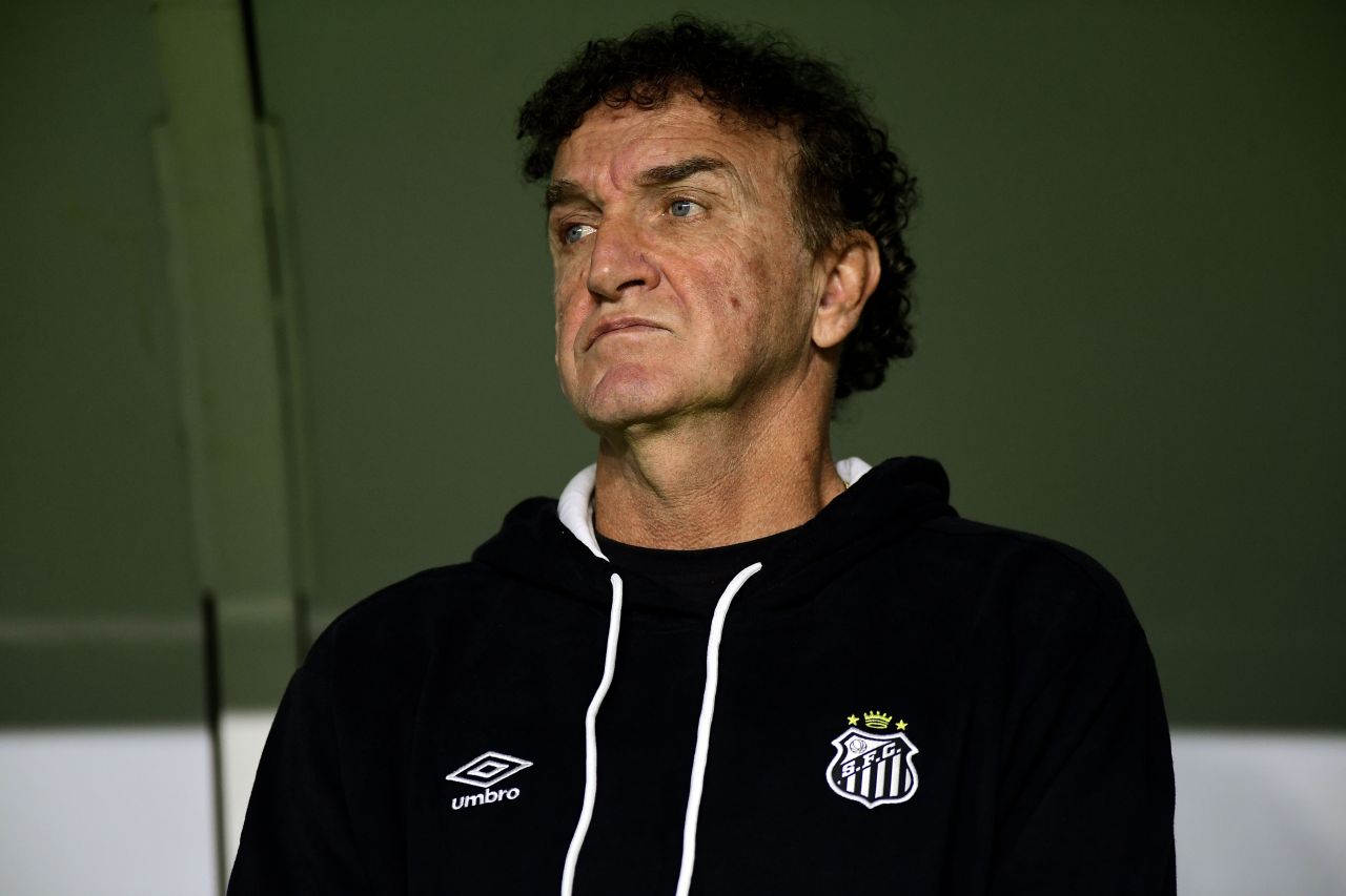 Cuca durante entrevista coletiva após o jogo contra o Palmeiras