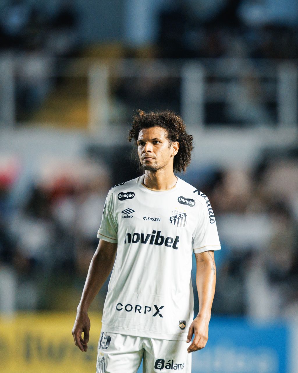 Willian Arão em jogo pelo Santos
