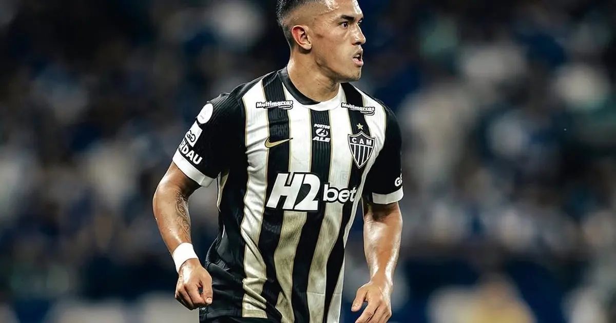 Cuello em ação pelo Atlético
