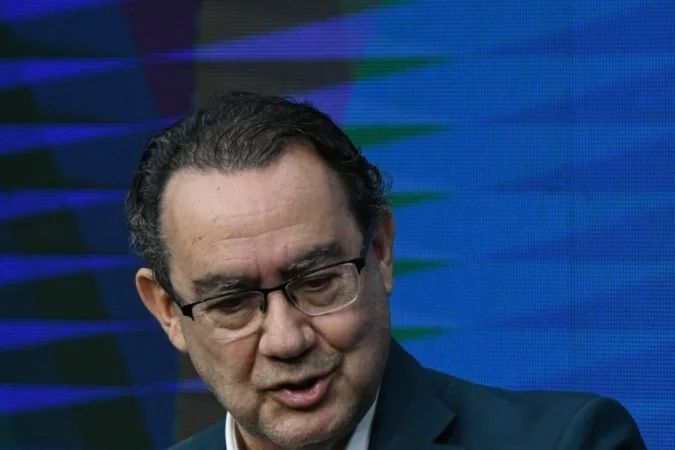 Augusto Cury durante sabatina no Correio Braziliense