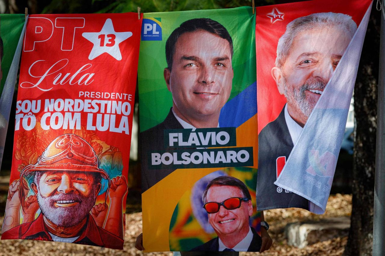 Gráfico com porcentagens de rejeição a candidatos presidenciais