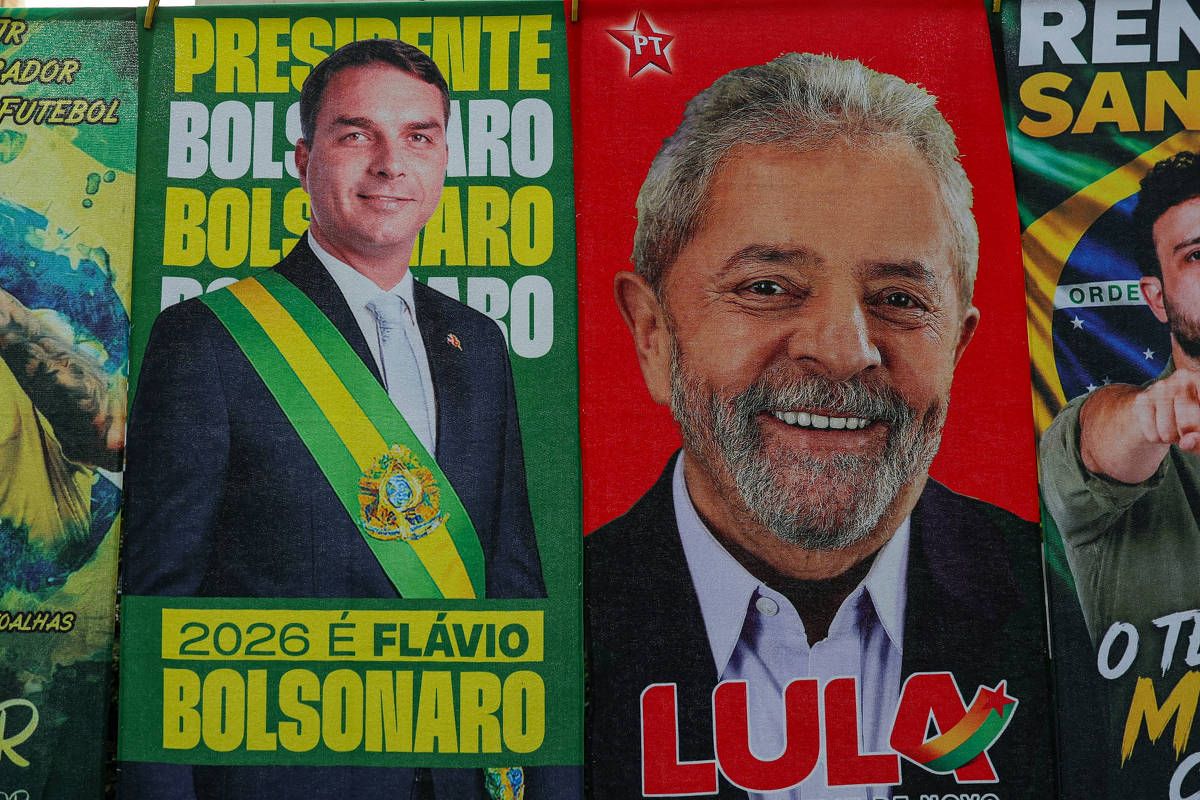 Gráfico com porcentagens de rejeição de candidatos presidenciais