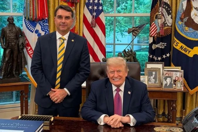 Carta de deputados a Marco Rubio sobre auxílio a Flávio Bolsonaro