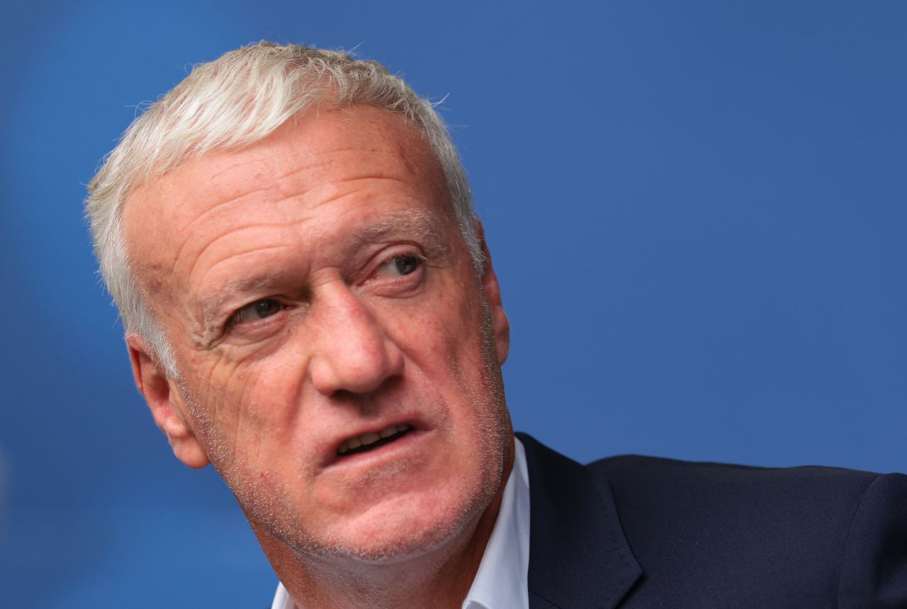 Didier Deschamps em coletiva após França x Inglaterra