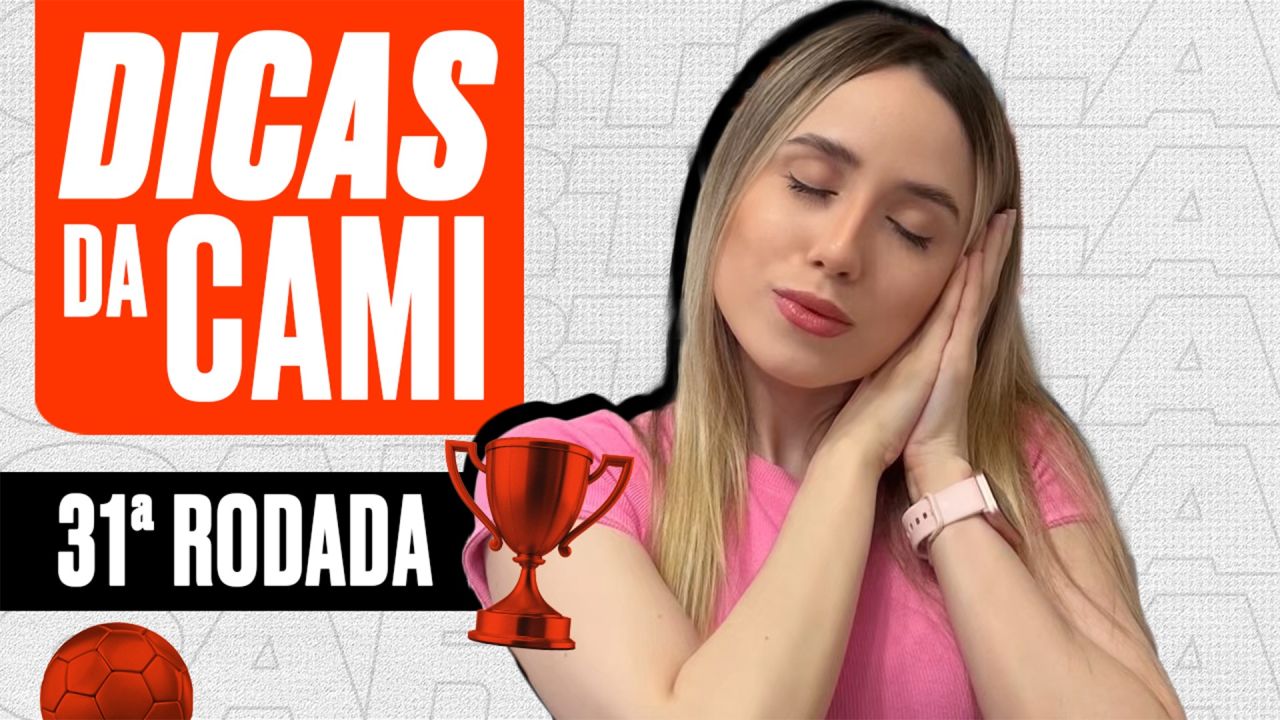 Cami Campos em vídeo com dicas para a rodada 32 do Cartola