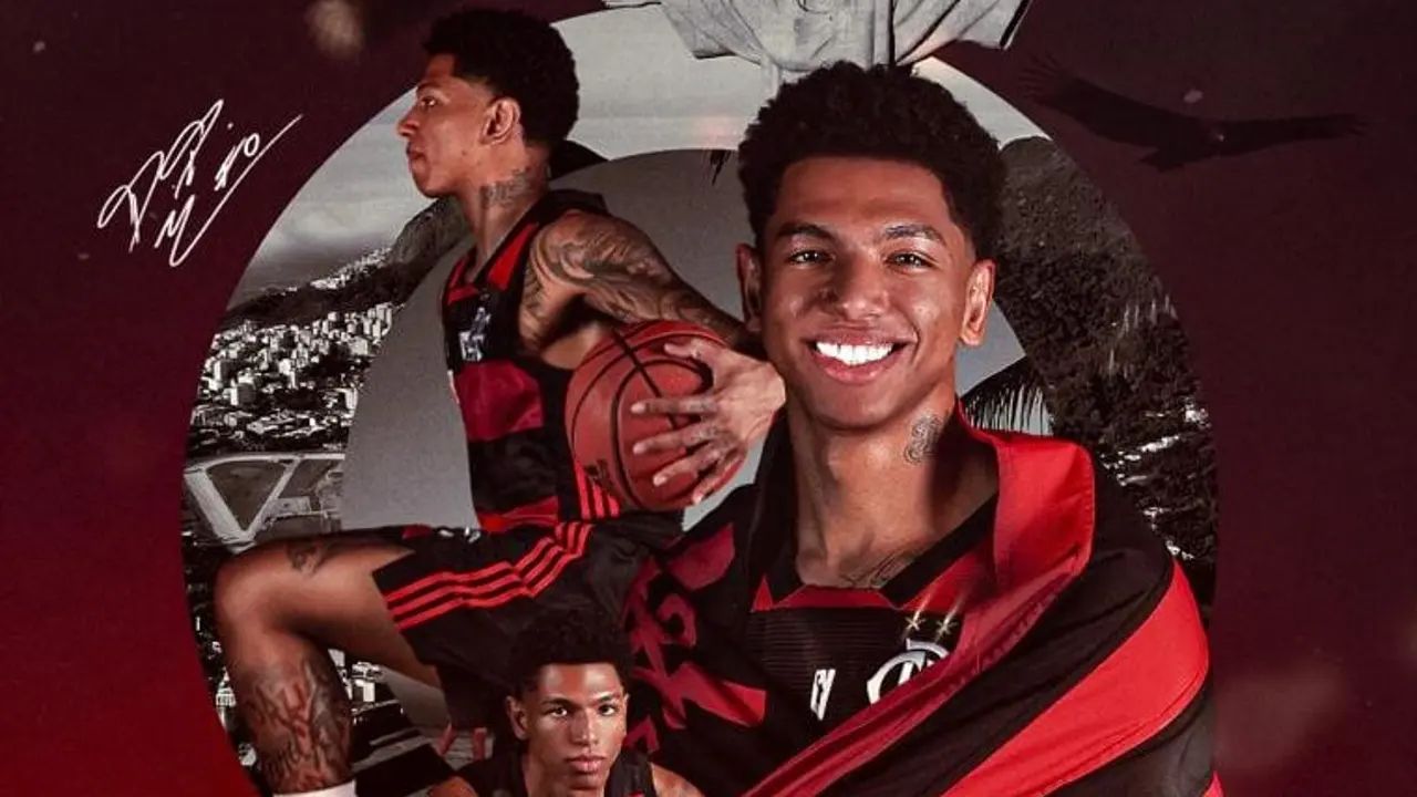 Didi Louzada em ação no basquete