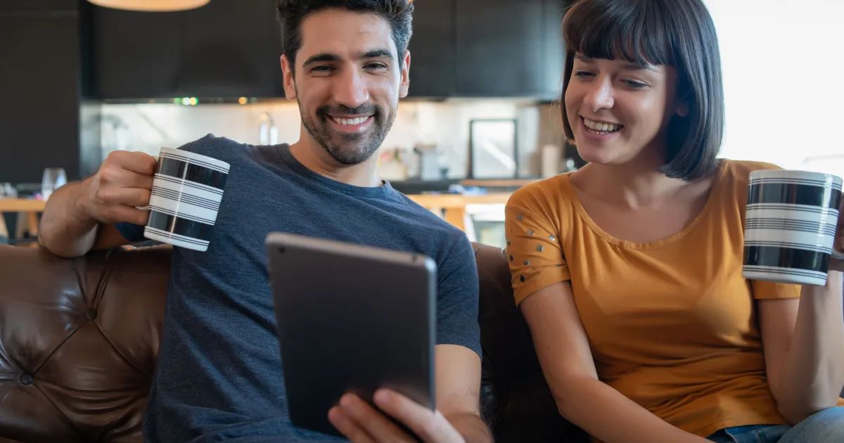 Aplicativo bancário em smartphone