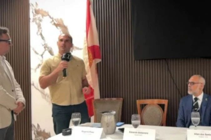 Eduardo Bolsonaro em evento público