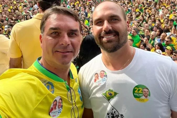 Eduardo Bolsonaro em Washington durante agenda política