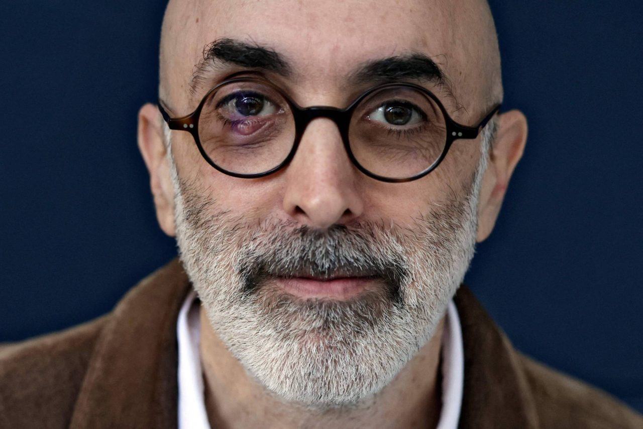 Eduardo Halfon em evento literário