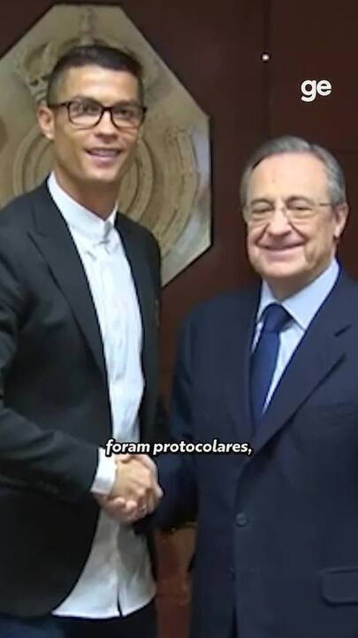 Enrique Riquelme e Florentino Pérez durante campanha eleitoral do Real Madrid
