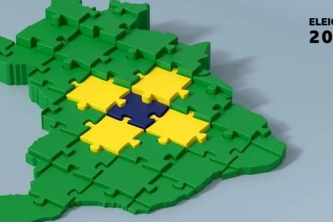 Mapa dos estados com segundo turno para governador